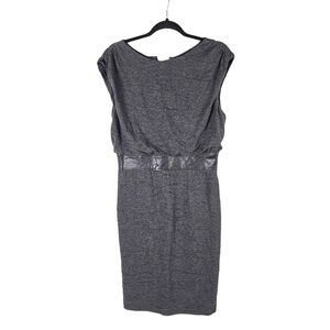 Adrianna Papell Charcoal Sleeveless Dress